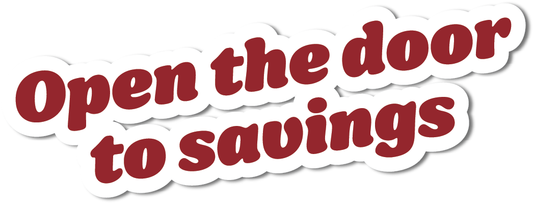open door to savings